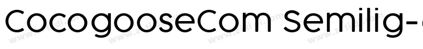 CocogooseCom Semilig字体转换